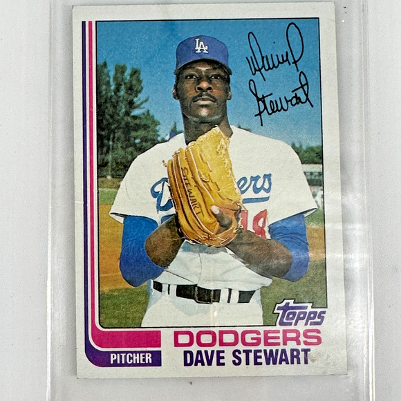 1982 Topps Dave Stewart #213 Los Angeles Dodgers Vintage Baseball Card - Picture 2 of 7